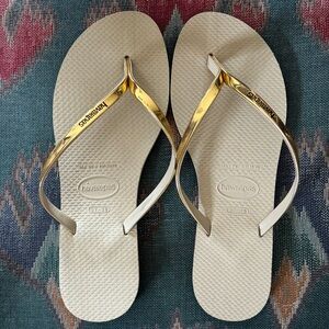 NEW Havaianas summer flip flops sandals size 37-38 US 7/8